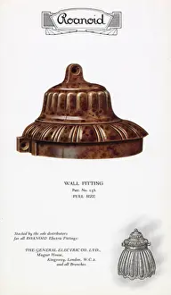 Fittings: Roanoid bakelite wall fitting