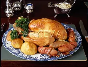 Garnished: ROAST CHICKEN