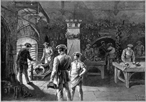 Roasted: Roasting the baron of beef, Windsor Castle 1887