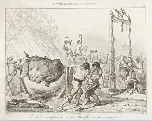 Bologne: ROASTING AN OX