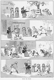 Penniless: Robbing the Orchard by Louis Wain