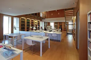 Bookcases: Robert Badinter Library, Tribunal de Paris, Paris, France