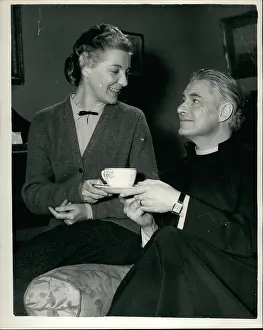 Thorne: Robert Donat and Kay Walsh filming at Ealing Studios, London