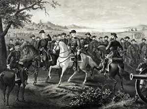 Bedford: Robert E. Lee and 21 Confederate generals, all on horseback