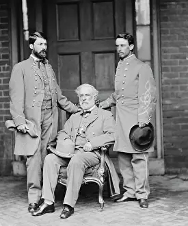 Custis: Robert E. Lee with eldest son and aide