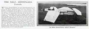 Monoplanes: Robert Esnault-Pelterie Monoplane