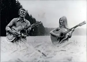 Charmed: Robert Hoffman and his sister Evi with guitars