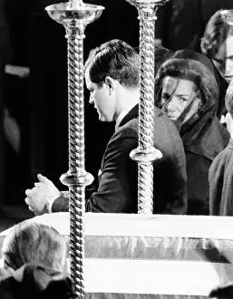 Widowed: Robert Kennedy's funeral. Widowed Ethel ?