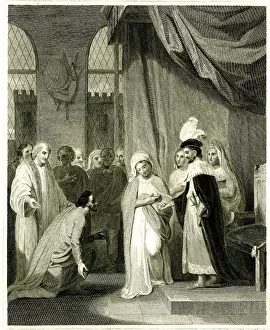 Robert, King of Scots, presenting his sister Mary Bruce