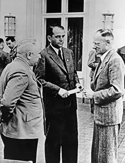 Schulungsburg: Robert Ley with Albert Speer and Herbert Backe, 1942