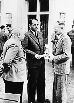 Schulungsburg: Robert Ley with Albert Speer and Herbert Backe, 1942