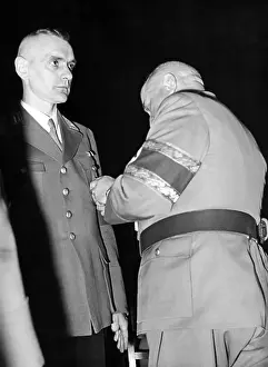 Konrad: Robert Ley with miner Konrad Grebe, 1943