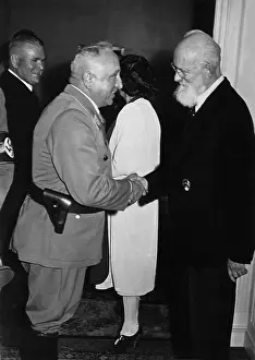 Congratulated: Robert Ley and Robert Bosch, 1941