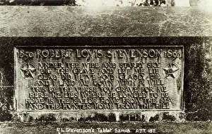 Epitaph: Robert Louis Stevenson's Tablet - Samoa