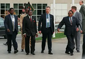 Mugabe: Robert Mugabe Walks To Opening