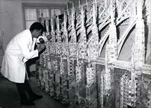 Accomplished: Robert Pirschl works on Ulm Cathedral model