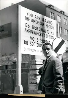 Checkpoint: Robert Sargent Shriver at Checkpoint Charlie, Berlin