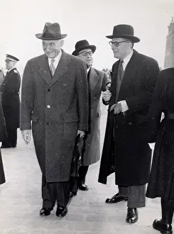 Schuman: Robert Schuman and Maurice Schumann at Versailles