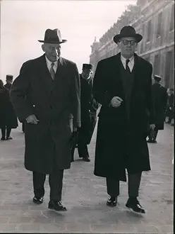 Schuman: Robert Schuman and Maurice Schumann at Versailles