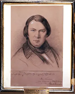Laurens: Robert Schumann (1810-1856) German composer. Portrait