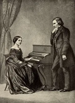 Halftone: Robert Schumann (1810-1856) German Romantic composer
