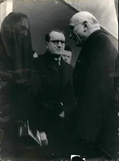 Conveys: Robert Schumann, French Minister, Paul Claudel funeral