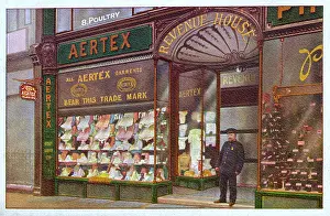 Vests: Robert Scott Ltd. selling Aertex garments, 8 Poultry, London