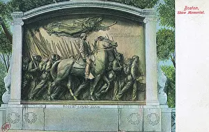 54th: Robert Shaw Monument, Boston, Massachusetts, USA