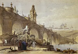 Puente: ROBERTS, David (1796-1864). Toledo Bridge in