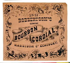 Genuine: Robertson's Genuine Bourbon Cordial, Harrison Co. Kentucky