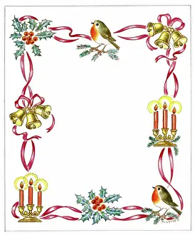 Lynes: Robins, bells, candles and holly