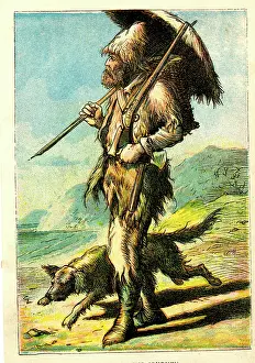 Crusoe: Robinson Crusoe on the beach