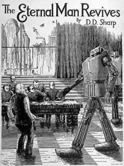 Robots: Robot shocks a group of men