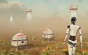 Probe: Robots and machines mining an alien world