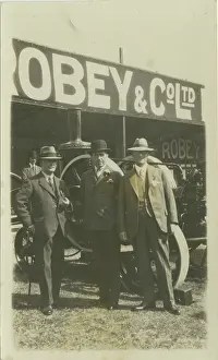 Traction: Roby and Co Representatives with Traction Engine
