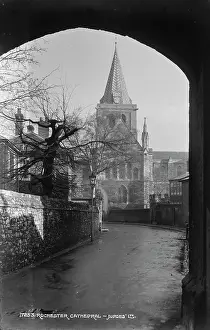Rochester: Rochester Cathedral from Judges Lane