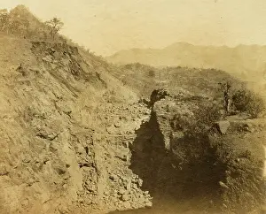 Bhore: Rock cutting in progress, from face of Tunnel no 15