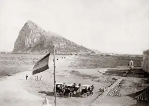 Neutral: Rock of Gibraltar from neutral ground c.1880