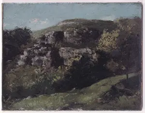 Courbet: Rocks at Ornans