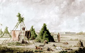 Salvage: Rocky Mountain Indian Encampment