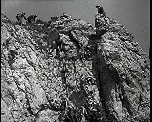 Manipulating: A Rocky Outcrop With Three Czech Soldiers at
