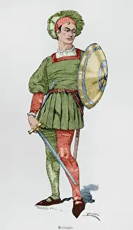 Tercios: Rodeleros (shield bearers). Spanish troops, 16th century