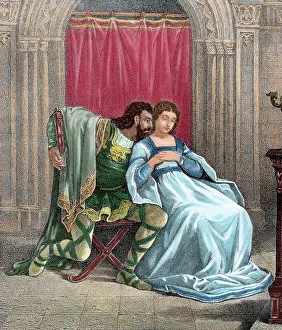 Noblewoman: Roderic. Visigoth king (709-711). Roderic and Florinda (La C