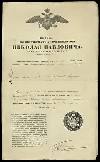 Silurian: Roderick Murchison's travel permit for Russia