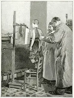 Roentgen: Roentgen x-rays a patient 1896