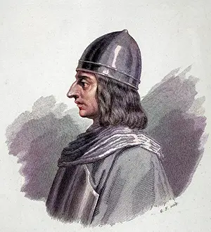 Mary Evans (colourised): ROGER I, GUISCARD