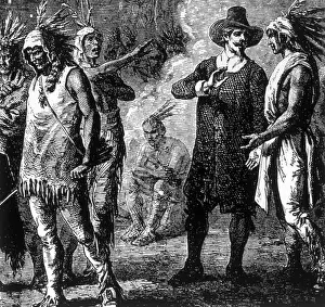 Narragansett: Roger Williams persuading the Narragansetts ?