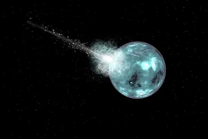 Cosmic: A rogue comet hitting a distant alien ice world
