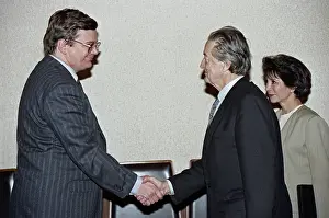 Shake: Roland Dumas visiting USSR
