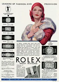Prestigious: Rolex wrist watches advertisement
